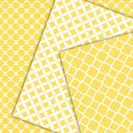 Lemon Zest Digital Scrapbook Paper, Digital Paper..