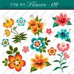 Digital Clip Art Flowers - Clip Art..