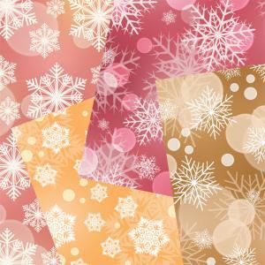 Snowflakes Digital Scrapbooking Paper, Printable..