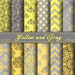 Yellow and Gray Digital Scrapbookin..