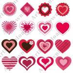 Clip art Hearts Digital hearts Pnj ..