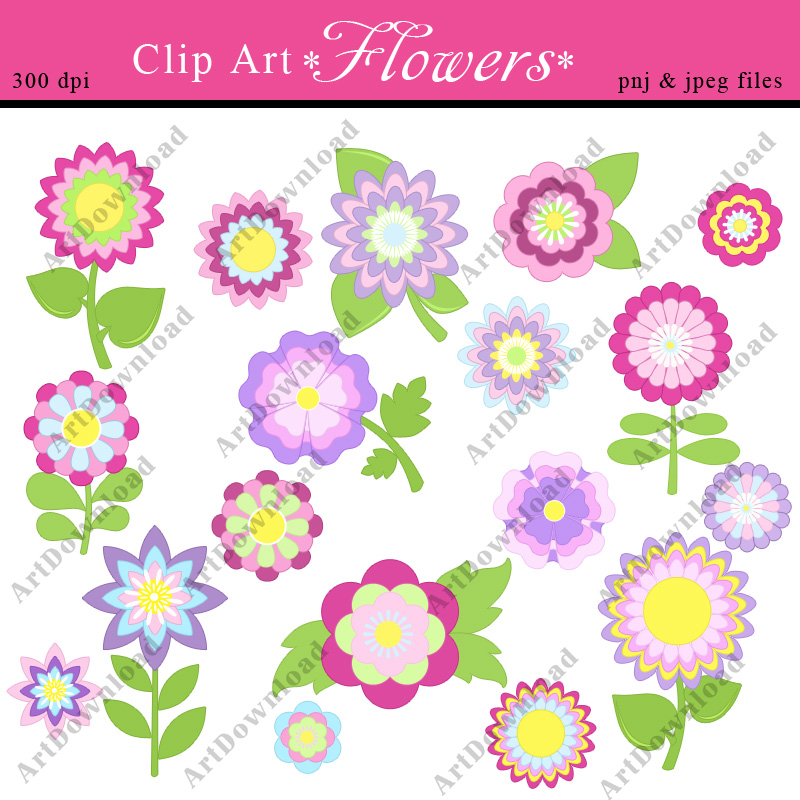 Digital Clip Art Set , Scrapbooking Cards , Clip Art for Personal & Commercial Use