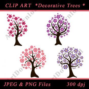 Tree - Digital Clip Art, Clip art tree, Digital Scrapbooking, PNG